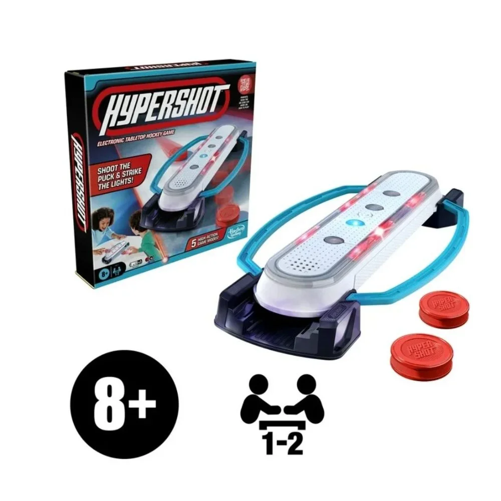 Hypershot Electronic Tabletop Hockey Game By Hasbro For Ages 8+